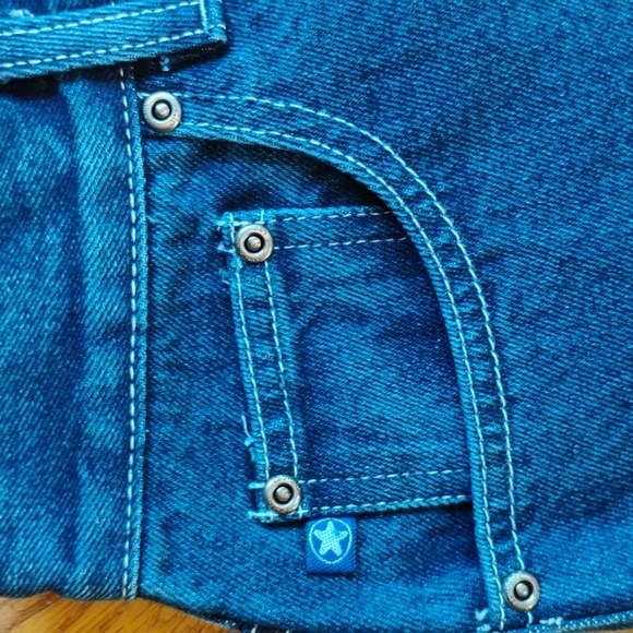 👖 DEADSTOCK RARE VINTAGE HIGH WAIST DENIM JEANS  Rise 13" Basic Edition SZ 9/10 - Picture 11 of 16